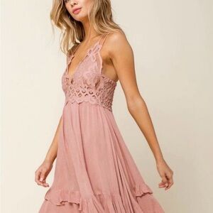Free People Adella Slip Dress